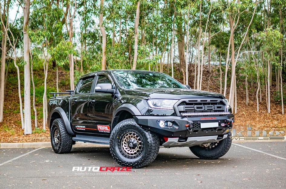 FORD RANGER RAPTOR ZOMBIE SATIN BLACK MACHINED BRONZE TINT